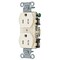 Hubbell Wiring Device-Kellems Straight Blade Receptacle, 5-15R, 15 A, 125V AC, 2 Pole, 3 Wire, Flush Mount, Grounded BR15LATR - alternate 1
